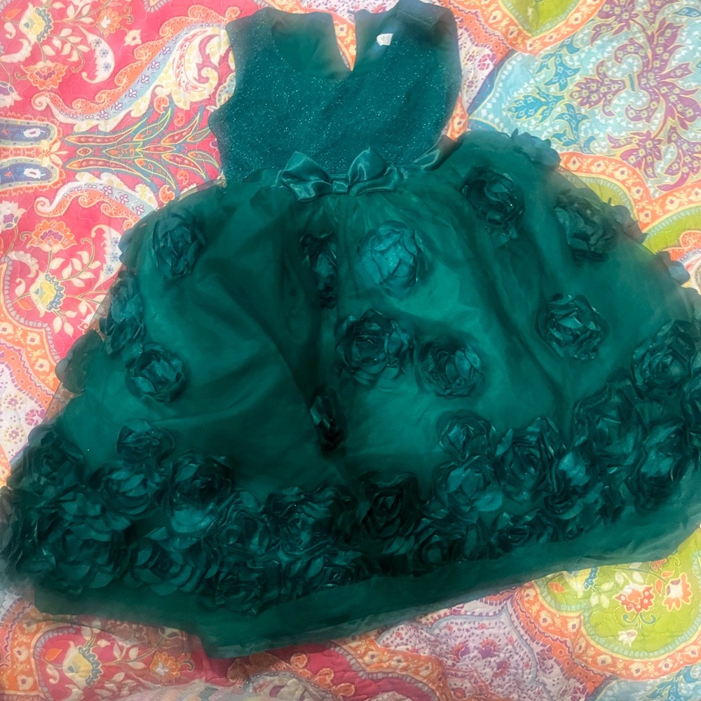 Elegant Teal Kids Dress